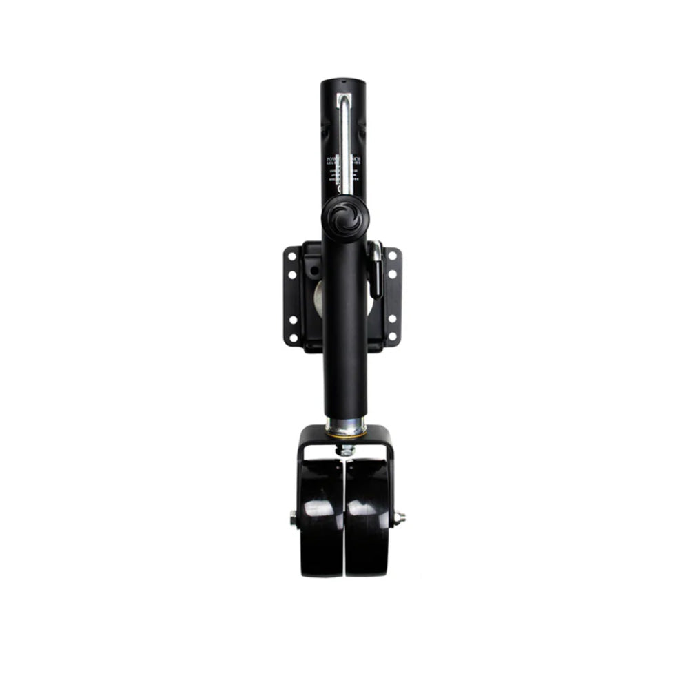 Powerwinch Select Series Jack - 1500lb, Bolt-On, Double Wheel, Carbon Black [21400-J-1500-B2-B-R]