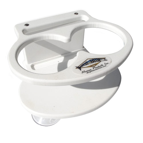 Deep Blue Marine Double Slim Can Drink Holder  Cell Phone - White [DSD-CELL]