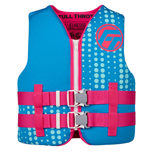 Full Throttle Youth Rapid-Dry Life Jacket - Aqua [142100-505-002-27]