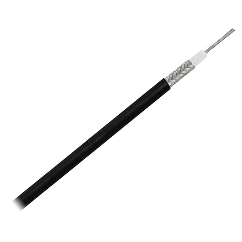 Pacer RG58AU Coax Cable Stranded TV Cond TV Braid - Black Jacket - 200' [MRG58AU-200]