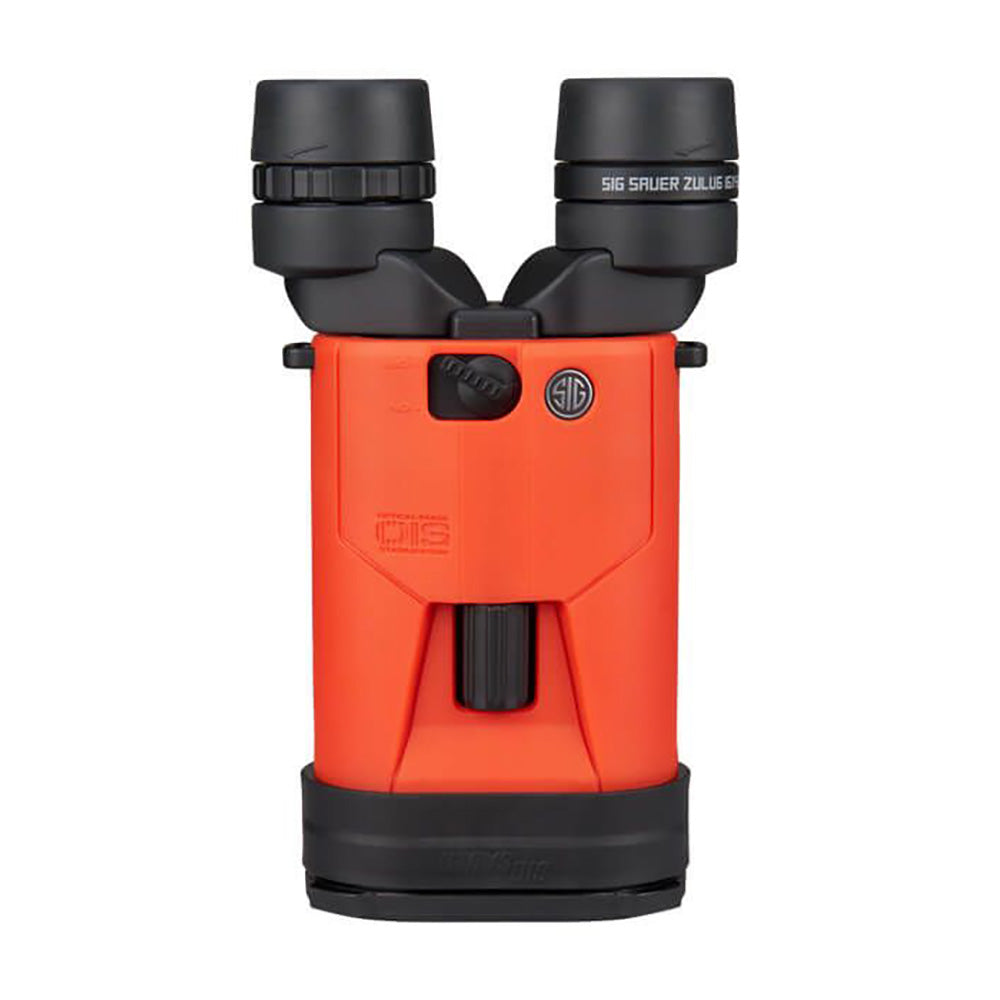 SIG SAUER ZULU6 HDX Stabilized Marine Binocular w/Polarized Flip Lens - 16x42mm - Orange [SOZ6WP16M]